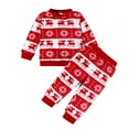 thumbnail image 1 of Xudanell Boys Winter Outfits Christmas Snowflake Print Baby Boy Christmas Outfit Sweatshirt Knitted Pants Toddler Clothes, 1 of 7