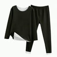 thumbnail image 1 of Xudanell Boys Winter Outfits Teenagers Warm Underwear Fleece Lined Boys Thermals Base Layer Kids Clothes Black 16 Years, 1 of 3