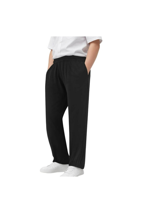 Boys Youth Ventura Soft Knit Jogger (15-16 Years, Black)