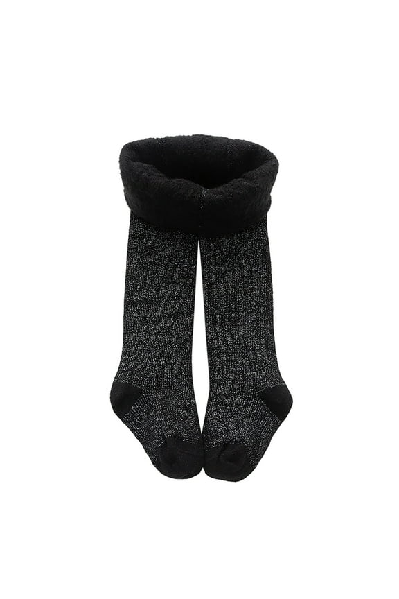 Children Black Cotton Sparkly Baby Girls Sparkly Glitter Pantyhose stockings Tights for Baby Girls Kids (Black, 6-8 Years)