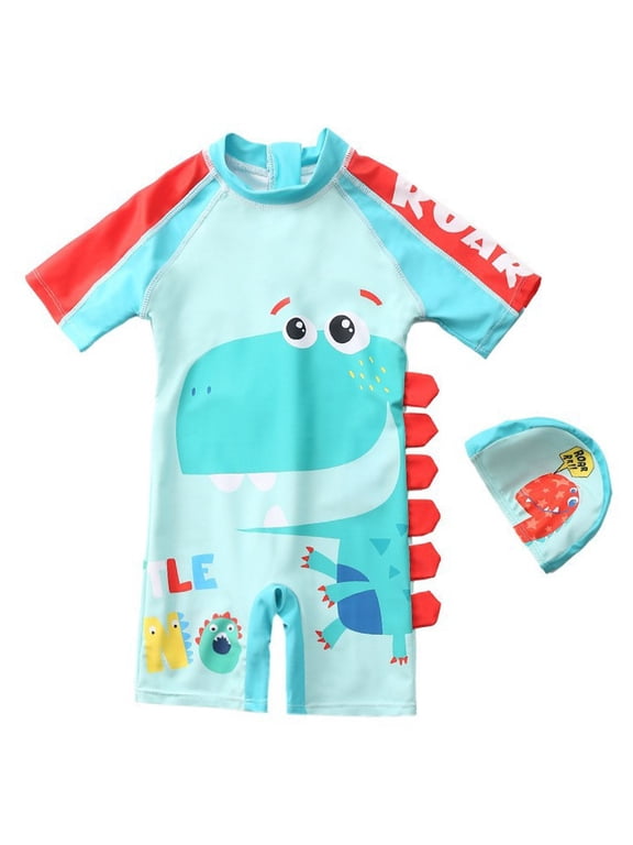 Floatie Swimsuit for Toddlers Boys Girls Floating Bathing Suit Baby Kids Float Learn to Swim Suit Floatation Beach Pool 1-6Y (Mint Green, 3-4 Years)
