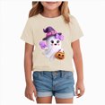thumbnail image 1 of Girls Halloween Outfit Girls Halloween T Shirt Graphic Tee Tops Kids Casual Short Sleeve Shirt, 1 of 8