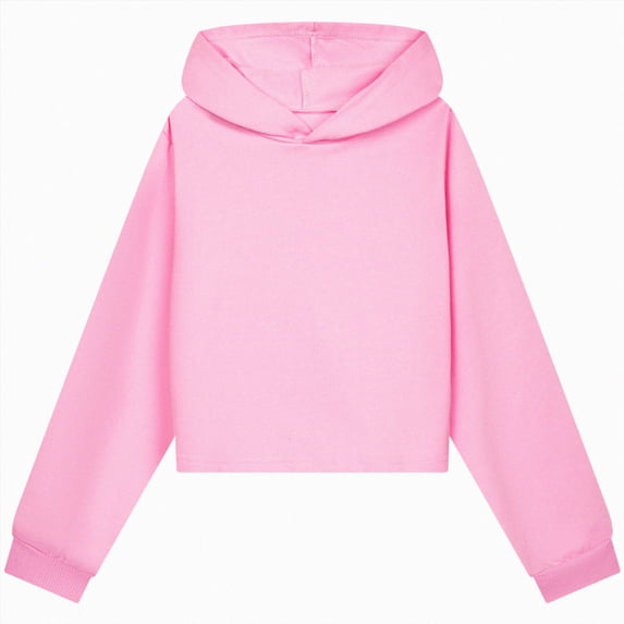 Xudanell Girls Oversized Hoodies 5-16 Years Basic Solid Pullover Hooded Sweatshirts Casual Y2K Outfits Fall Winter Clothes (2-3 Years, Pink)