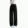 thumbnail image 1 of Xudanell Girls Pants Sporty Plain Girls Sweatpants Cotton Wide Leg Trousers Casual Outdoor for Teenagers, 1 of 7