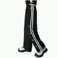 thumbnail image 1 of Xudanell Girls Pants Stretch Uniform Pants Trendy Girls Wide Leg Sweatpants Lightweight Loungewear, 1 of 8