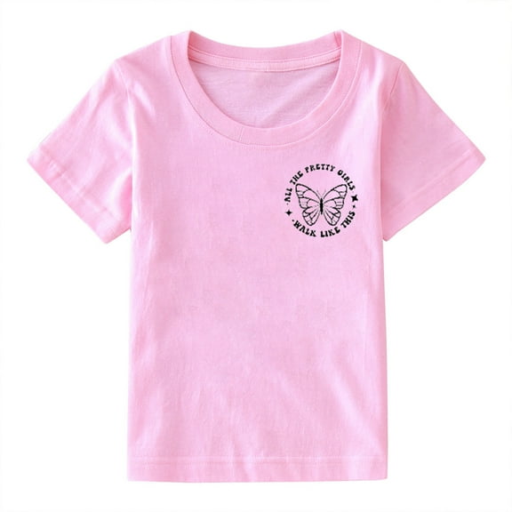 Xudanell Girls White Shirt Letter Print Shirt Mamas Mini Funny T Shirt Tee Tops Girls Tank Tops Pink 3-4 Years