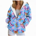 thumbnail image 1 of Xudanell Hoodies for Teen Girls Cute Sweatshirts Butterfly Graphic Zip up Sweatshirt Women Trendy Long Sleeve, 1 of 1