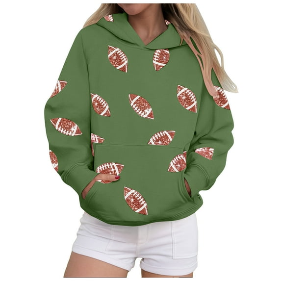 Xudanell Hoodies for Teen Girls Hooded Sweatshirt Lady Crewneck Sweatshirts Women Jacket with Pockets