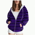 thumbnail image 1 of Xudanell Hoodies for Women Zip up Hoodies Pocket Coat Fall Sweatshirts for Women Hooded Sweatshirt Daily Casual, 1 of 6