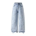 thumbnail image 1 of Xudanell Jeans for Girls Casual&nbsp;Pants Fashion Butterfly Printed Bow Jeans Clothes for Teen Girls, 1 of 7