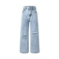 thumbnail image 1 of Xudanell Jeans for Teens Girls Baggy Ripped Pants Girls Plus Size Jeans Cute Clothes for Teen Girls, 1 of 6
