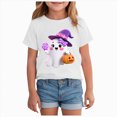 thumbnail image 1 of Kids Halloween Shirts Boys Girls Pumpkin Tops Short Sleeve Shirt Trendy Casual Tee Comfortable Base Layer Outwear, 1 of 8