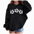 thumbnail image 1 of Xudanell Kids Hoodies Florida Letter Printed Boys Girls Preppy Sweatshirt Long Sleeve Casual Trendy Cute Pullover Tops With Pockets (3-4 Years, Black), 1 of 4