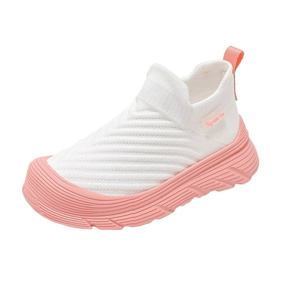 Xudanell Kids Slip On Sneakers With Cushioned Insole Breathable Damping Shoes For Boys Girls