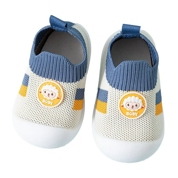 Xudanell Kids Sneakers Boys Mesh Slip Breathable Soft Bottom Sock Shoes for Boys Toddler Footwear