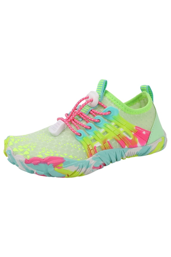 Kids Sneakers Swim Surf Kids Beach Shoe Soled Wading Shoes Outdoor Dual Purpose Fitness Swimming Shoes