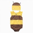 thumbnail image 1 of Xudanell Ladybug Ladybird Onesie Romper Bodysuit Dress Up Set with Hat Size 3-24 Months(Brown,D), 1 of 4