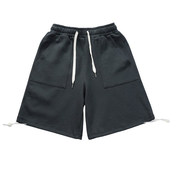 Xudanell Men's Hiking Shorts Relaxed Fit Drawstring Shorts with Multi Pockets Elastic Waist Yoga Summer Beach Trousers Athletic Mens Gym Basketball Shorts Mens Summer Gym Basketball Shorts,M