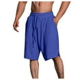 thumbnail image 1 of Xudanell Men's Quick Dry Beach Pants Plain Three Quarter Pants Loose Swim Shorts Workout Summer Fashion Quick Drying Jogger Shorts Beach Pants Casual Shorts,XL, 1 of 4