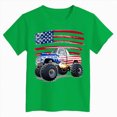 thumbnail image 1 of Xudanell My First 4th Of July Baby Boy Tshirts Summer Independence Day Truck and Star Printed Tshirts Children WearGreen9-10 Years, 1 of 4