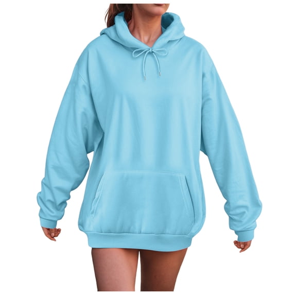 Xudanell Oversized Hoodies for Women Long Sweatshirts for Women Trendy Teen Girls Graphic Clothes with Pockets