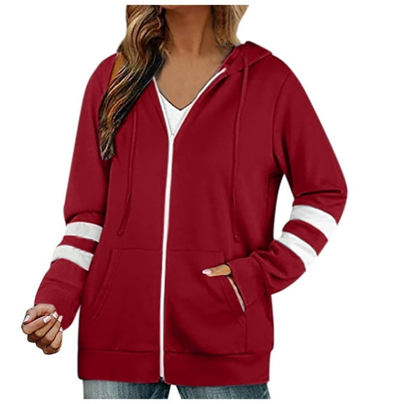 Xudanell Oversized Hoodies for Women Thin Front Zipper Long Sleeve Baggy Fashion Spring Autumn RD2 XXL