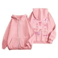 thumbnail image 1 of Xudanell Oversized Sweatshirt for Women Girls Oversized Sweatshirt Graphic Print Hooded Jackets for Women Trendy Pink XXL, 1 of 4