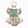 thumbnail image 1 of Xudanell Reborn Doll Clothes Accessories 24 Inch Girl Outfits 2 Pcs Set for 2224 Inch Reborn or Toddler Girl Doll(Light Green, 0-3 Months), 1 of 5