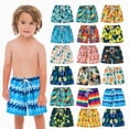 thumbnail image 1 of Xudanell Retro Rodeo Cowboy Boys Swim Trunks Toddler Beach Board Shorts Quick Dry Kids Swimwear Bathing Suits 2T (Black, 2-3 Years), 1 of 3