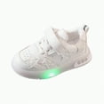 thumbnail image 1 of Xudanell Sneakers for Boys Light Up Board Shoes Platform Sneakers Toddler Boy Shoes with Star Stitching Pattern, 1 of 9