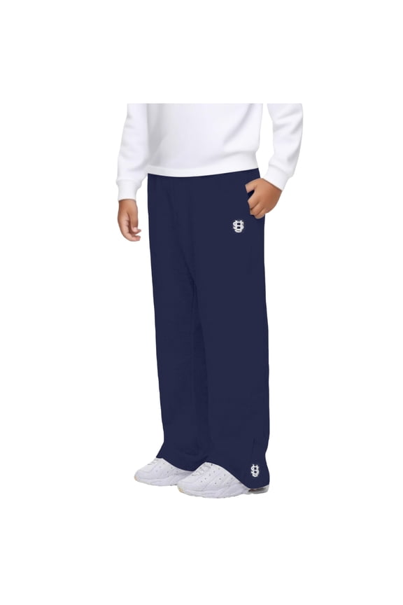 Sweatpants for Boys Casual Baggy Wide Leg Teens Boy Joggers Athletic Workout Sweat Pants Kids Clothes (12-13 Years, Navy)