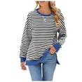 thumbnail image 1 of Xudanell Sweatshirts for Women Crewneck Long Sleeve Shirts Tunic Tops for Leggings Fall Fashion (Black,XXL), 1 of 8