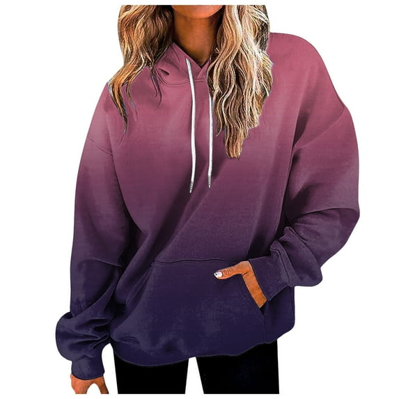 Xudanell Sweatshirts for Women Hoodies for Teen Girls Trendy Pullover Sweatshirts with Drawstring Sports Holiday