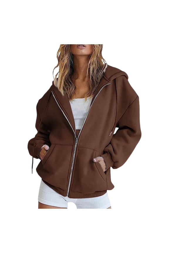 Sweatshirts for Women Thermal Plus Size Oversized Hoodie Drawstring Long Sleeve Blouses for Women