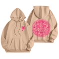 thumbnail image 1 of Xudanell Teen Girls Hoodie Coconut Tree Print Sweatshirt for Women Comfortable Loose Fit Light Sweaters for Women Khaki XL, 1 of 7