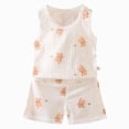 thumbnail image 1 of Xudanell Toddler Baby Boy Clothes 12 18 24 Month 2T 3T Summer Outfit Retro Farm Tractor Tee Shirts T-Shirt + Shorts Set Blue for Size 9-18 Months, 1 of 4