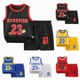 thumbnail image 1 of Xudanell Toddler Baby Boy Clothes 6 12 18 24 Month 2T 3T Summer Outfits Sleeveless Tank Top T-Shirt + Casual Shorts Set (Yellow, 2-3 Years), 1 of 3