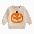 thumbnail image 1 of Xudanell Toddler Baby Boy Girl Halloween Sweatshirt Long Sleeve Letter Print Shirt Pullover Sweater Top Fall Winter Clothes, 1 of 9