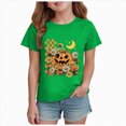 thumbnail image 1 of Xudanell Toddler Baby Girl Halloween T-Shirts Graphic Shirts Kid Short Sleeve Tees Vintage Top,Size 3-4 Years, 1 of 5