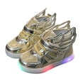 thumbnail image 1 of Xudanell Toddler Baby Sneakers Bling Led Light Luminous Kids Sport Shoes Boys Slip on Shoes, 1 of 8
