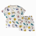 thumbnail image 1 of Xudanell Toddler Baby Two-Piece PJ Set Adorable Short Sleeve Top & Comfortable Shorts Sleepwear Dailywear Size 18-24 Months, 1 of 5