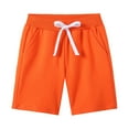 thumbnail image 1 of Xudanell Toddler Biker Shorts Drawstring Boys Footwear Shorts Solid Color Pocket Shorts, 1 of 3