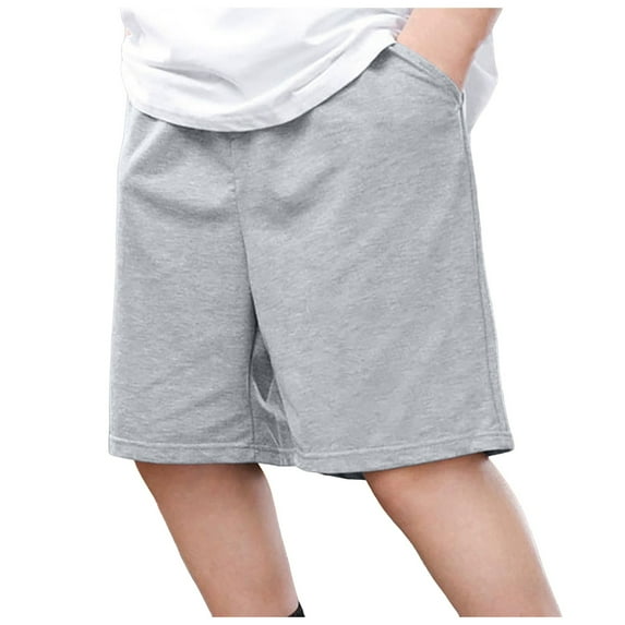 Xudanell Toddler Boy Casual Shorts Sport Jogger Trousers for Hiking Fishing Running Workout Athletic Summer Shorts for 5-10 Years (Gray,5-6 Years)
