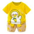 thumbnail image 1 of Xudanell Toddler Boy Summer Clothes Cartoon Graphic Print Toddler Suit Baby Boy Clothes, 1 of 8