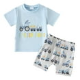 thumbnail image 1 of Xudanell Toddler Boy Summer Clothes Graphic Tee Pull On Shorts Toddler Boys Casual Clothes Set, 1 of 4