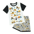 thumbnail image 1 of Xudanell Toddler Boys Clothes Kids Cotton Clothes Fun Cool Summer Short Wear in Night Size 2-7T (Sky Blue, 7-8 Years), 1 of 4