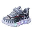 thumbnail image 1 of Xudanell Toddler Boys Light Up Sneakers Led Luminous Trainers Mesh Walking Sneakers for Boys, 1 of 5