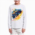 thumbnail image 1 of Xudanell Toddler Boys Long Sleeve Shirts Crewneck Kids T-Shirts Graphic Casual Tops, 1 of 5