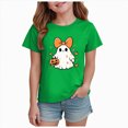 thumbnail image 1 of Xudanell Toddler Halloween Tshirts Cute Pumpkin Trendy Casual Tee Boy Girl Short Sleeve Tops, 1 of 7