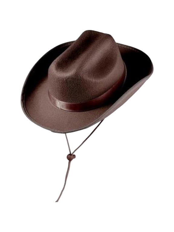 Toddler Kids Baby Girls Boys Cowboy Hat Western Wide Brim Cowgirl Hat Halloween Party Dress Up Costume Accessories